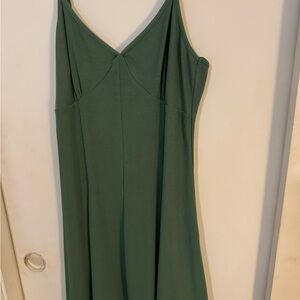 Forever 21 Strapless Dress in Elegant Green